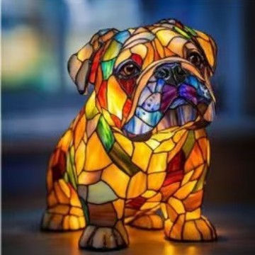 Glowing Dog Lamp